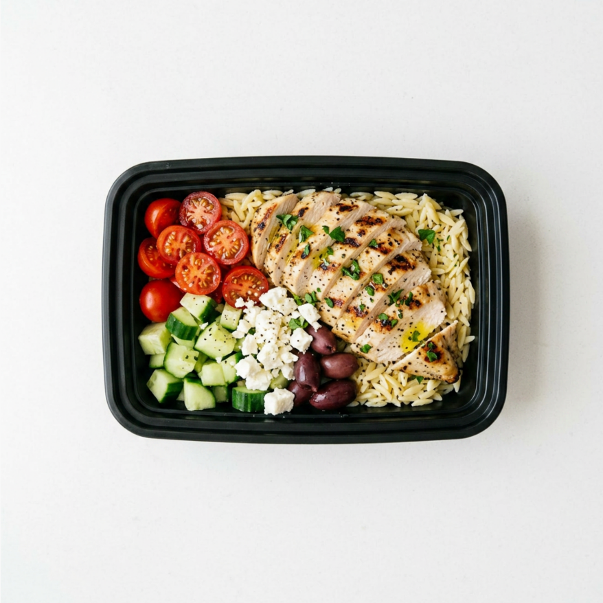 Mediterranean Chicken & Orzo Bowl