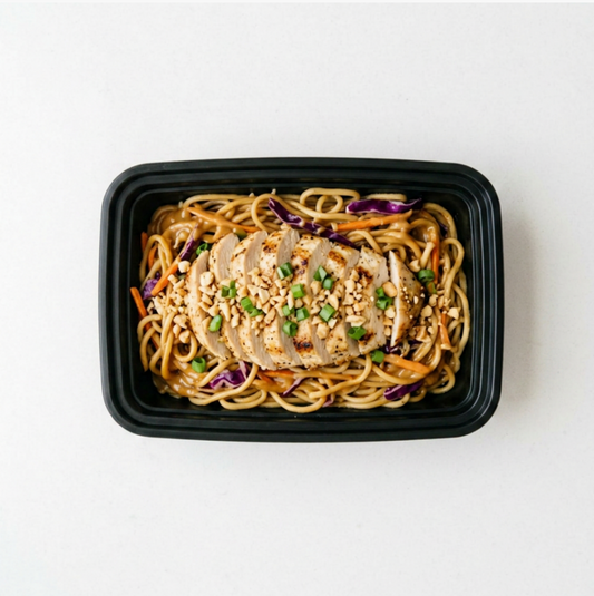 Thai Peanut Chicken & Veggie Noodle Bowl